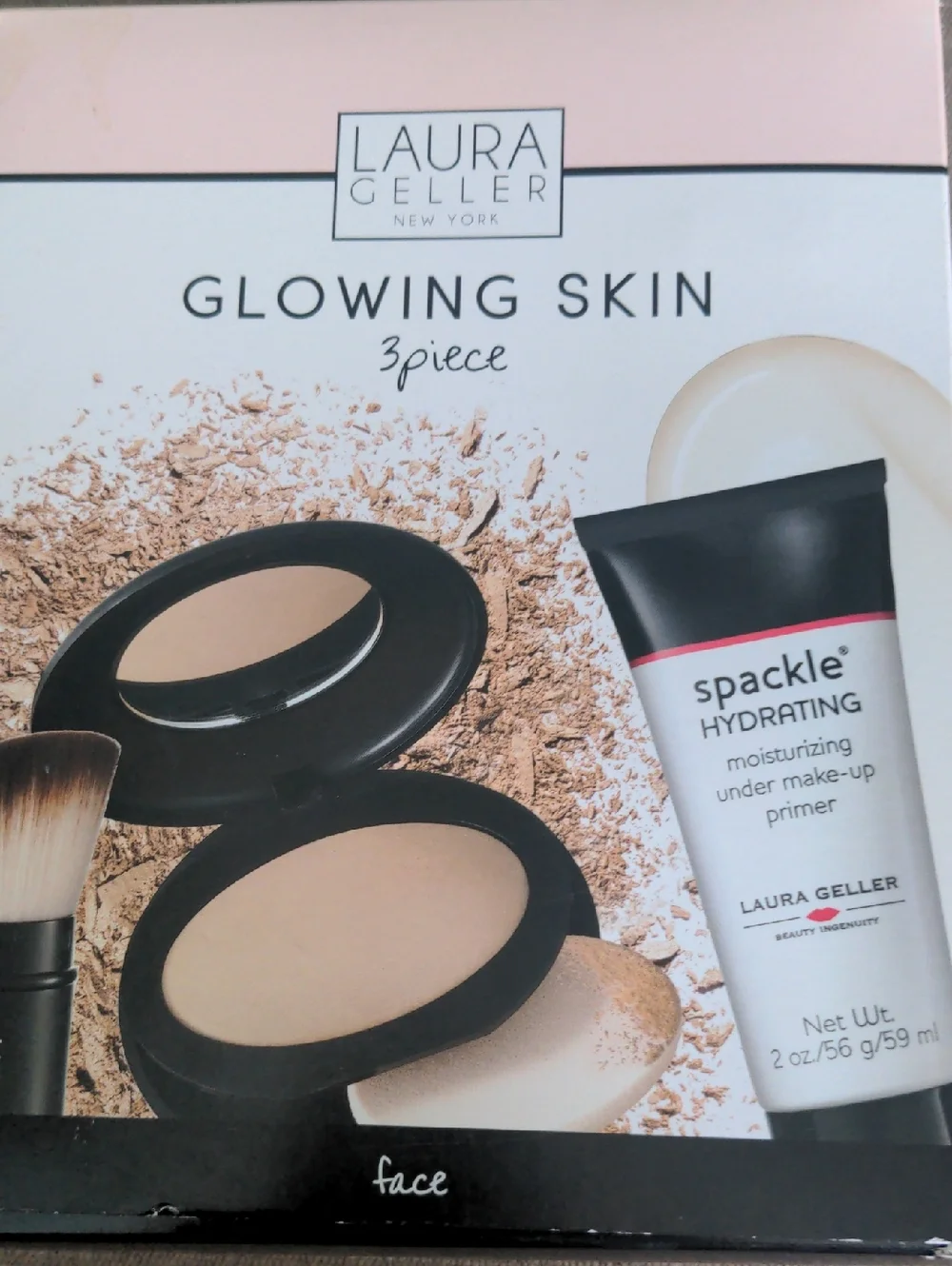 Laura Geller Makeup Set, 3 Piece, Glowing Skin New, Unopened, Fair Hue